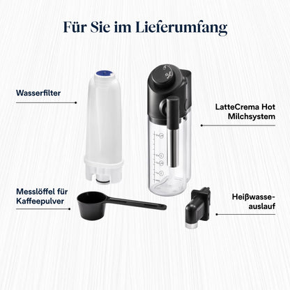 Magnifica Evo (ECAM292.81.SB)- Kaffeevollautomat mit Vollautomatischem cremigen Milchschaum, 7 One-Touch-Getränke, Cappuccino & Espresso, Kaffeemaschine, Soft-Touch-Bedienfeld, Silber